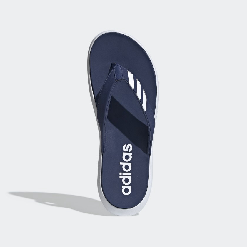 Adidas blue flip flops deals