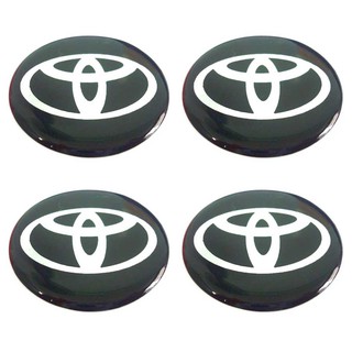 สติกเกอร์ติดดุมล้อ Toyota ขนาด 50mm. 1 ชุดมี 4 ชิ้น