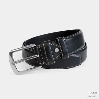OR Belt.Silver (BK)StichBright-เข็มขัดหนังสีดำ