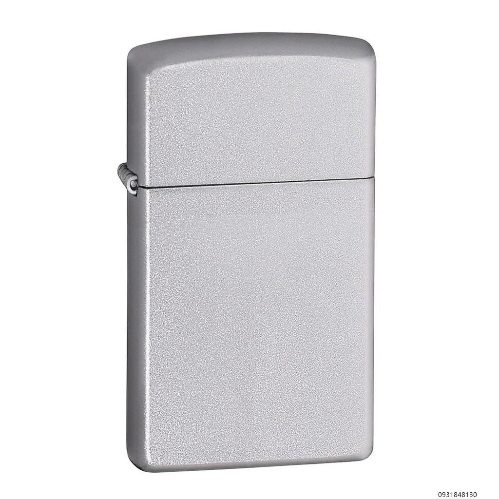 พร้อมส่งจากไทย-zippo-1605-slim-satin-chrome-ของแท้-รับประกันตลอดชีวิต-นำเข้าและจำหน่ายโดยตัวแทนจำหน่าย