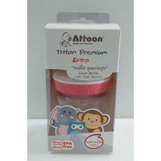 Attoon ขวดนมคอกว้าง ขนาด 5 ออนซ์