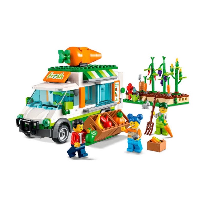 lego-city-farmers-market-van-building-kit-60345-เลโก้ใหม่-ของแท้-กล่องสวย-พร้อมส่ง