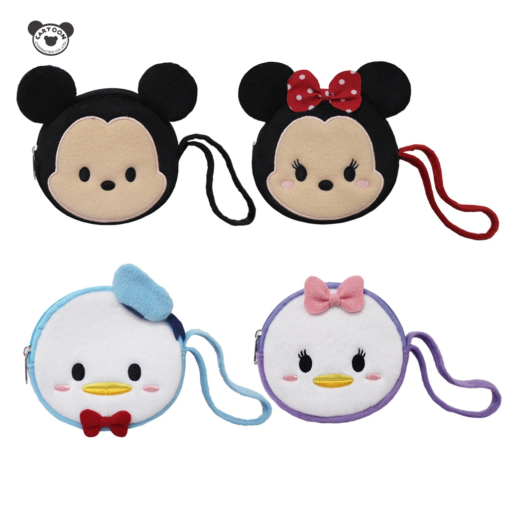 disney-กระเป๋าสตางค์-กระเป๋ากลมใส่เหรียญ-ลาย-tsum-tsum-ขนาด-xl-สินค้าลิขสิทธิ์แท้-จากโรงงานผู้ผลิต