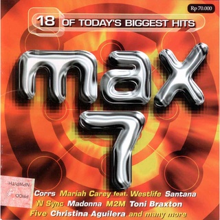 CD Audio คุณภาพสูง รวมเพลงสากล Max 7 ปี2000 (บันทึกจาก Flac File จึงได้คุณภาพเสียง 100%)
