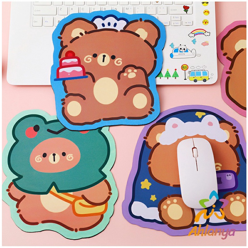 ahlanya-แผ่นรองเมาส์ลายการ์ตูน-น่ารัก-อุปกรณ์คอมพิวเตอร์-cartoon-mouse-pad