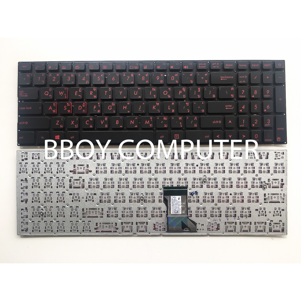 asus-keyboard-คีย์บอร์ด-u500vz-n76-g550-g56-n550-n750-q550-u500vz-สีบรอนส์-th-en-สินค้าใหม่-รับประกัน-6-เดือ