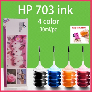 hp 703 hp703 หมึก hp 703xl สีดำ hp 703 xl hp703xl หมึกรีฟิลเหมาะสำหรับ for HP Deskjet K109a K209 510a F735 D730