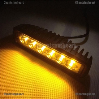 Chantsingheart โคมไฟตัดหมอก 18 W 6 Led สีเหลือง สําหรับรถยนต์