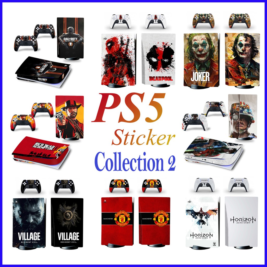 รูปภาพสินค้าแรกของ((พร้อมส่งจากไทย )) STICKER กันรอย PS5 รุ่น Blu-Ray DISC  สีสวย คมชัด ส่งเร็วภายใน 1-2 วัน (Collection 2)