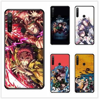 เคสโทรศัพท์มือถือกระจกนิรภัย กันกระแทก ลายการ์ตูนอนิเมะ Demon Slayer: Kimetsu No Yaiba สําหรับ Oppo Realme 5 5 pro