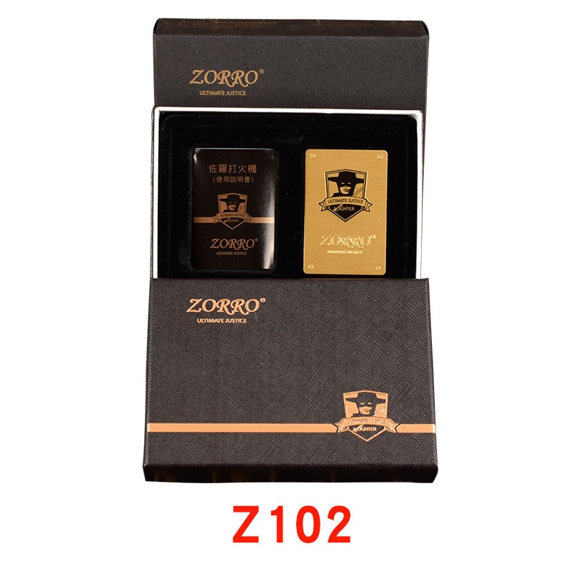 zorro-น้ำมันก๊าดไฟแช็กทองเหลือง-liner-ห้าด้านแกะสลัก-oda-beauty-ทองเหลืองออกซิไดซ์วัสดุของเล่น-gift