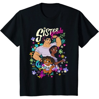 เสื้อยืด พิมพ์ลาย Disney Encanto Mirabel Isabela Luisa Sister Goals สําหรับผู้ชาย