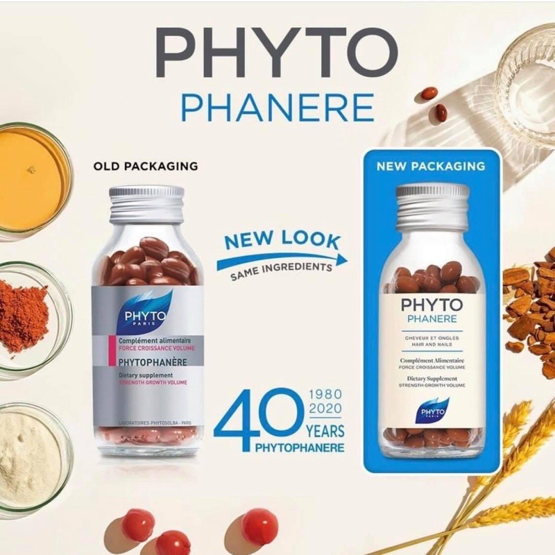 ภาพหน้าปกสินค้าPhyto Paris Phytophanere 120 ซอฟเจล ทานได้ 2 เดือน วิตามินลดผมร่วง บำรุงผมและเล็บ จากร้าน yourgoodlife บน Shopee