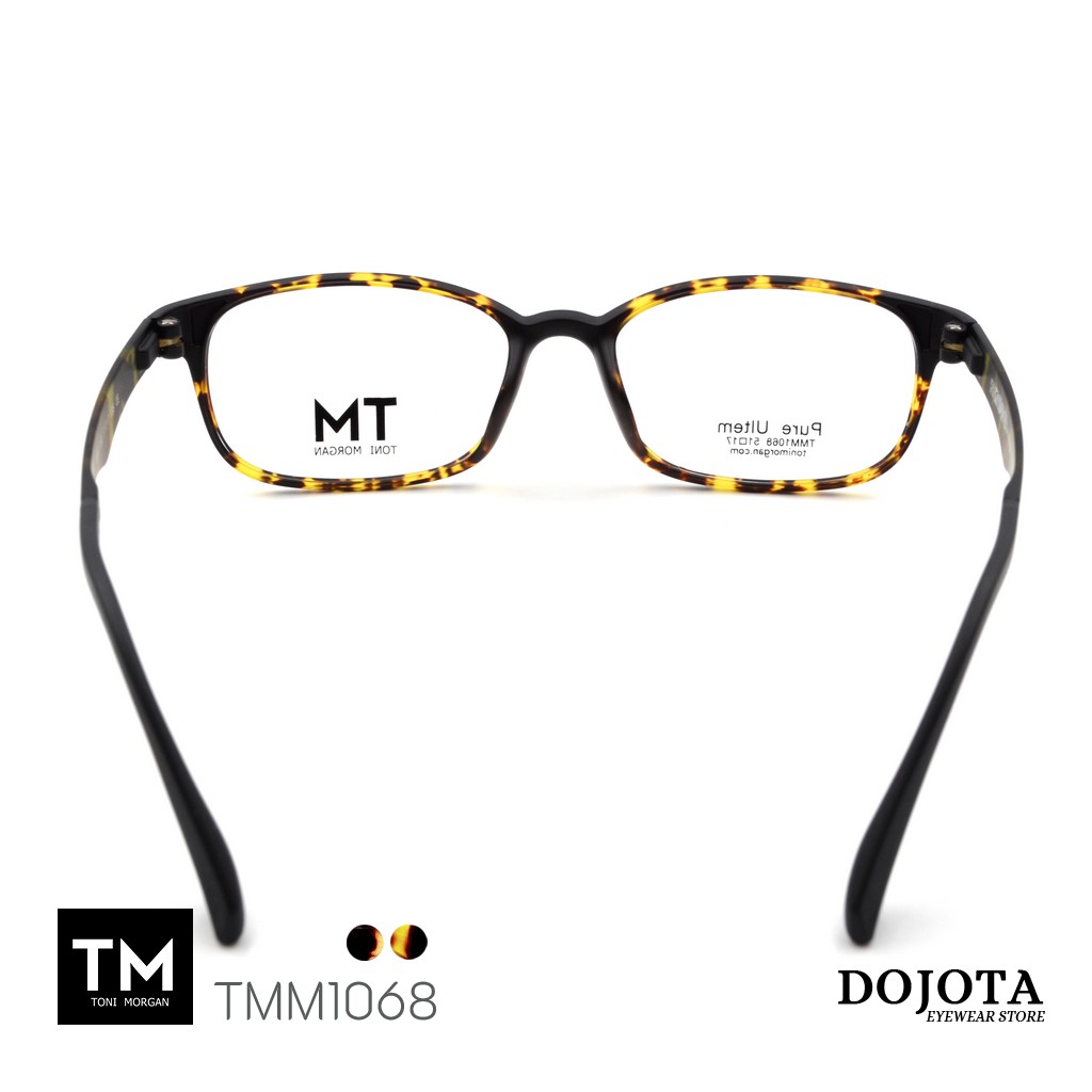 กรอบแว่นตา-tm-รุ่น-tmm1068-สีลายกระ-ทรงเหลี่ยม-น้ำหนักเบา-made-in-korea