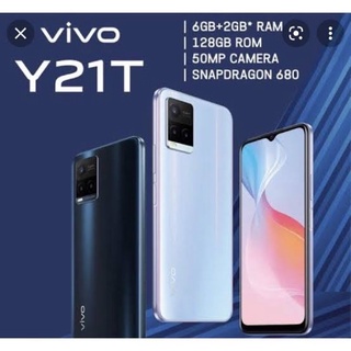 Vivo Y21T แรม6รอม128 สแนปดราก้อน680เครื่อวใหม่ เครื่องศูนย์แท้ ล็อตเคลียร์สต็อคจากศูนย์ ประกันร้าน3 เดือนผ่อนSplayleter