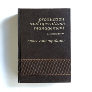 หนังสือ Production and Operations Management: A life cycle approach มือสอง