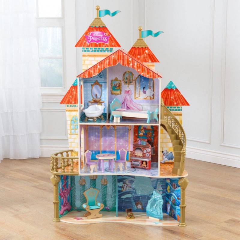 บ้านตุ๊กตา-disney-princes-ariel-land-to-sea-castle-doll