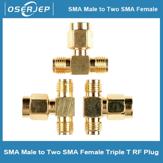 ภาพหน้าปกสินค้าSMA Male to Two SMA Female Triple T RF อะแดปเตอร์เชื่อมต่อ 3 Way Splitter LW szus ที่เกี่ยวข้อง