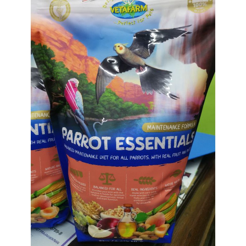 Parrot Essentials อาหารนกสูตรถั่ว, ผัก, ผลไม้ น.น 2 kg | Shopee Thailand