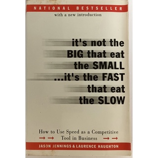 (ภาษาอังกฤษ) Its not the BIG that eat the SMALL…it’s the FAST that eat the SLOW (National Bestseller) *หนังสือหายากมาก*