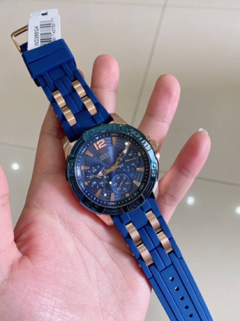 นาฬิกาแบรนด์แท้-นาฬิกาข้อมือผู้ชาย-guess-odyssey-multi-dial-quartz-men-watch-w0366g4