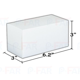 (100 ใบ/แพ็ค) กล่องเค้ก 3 ชิ้น ขนาด 3 x 6.2 x 3 นิ้ว MS003_INH107