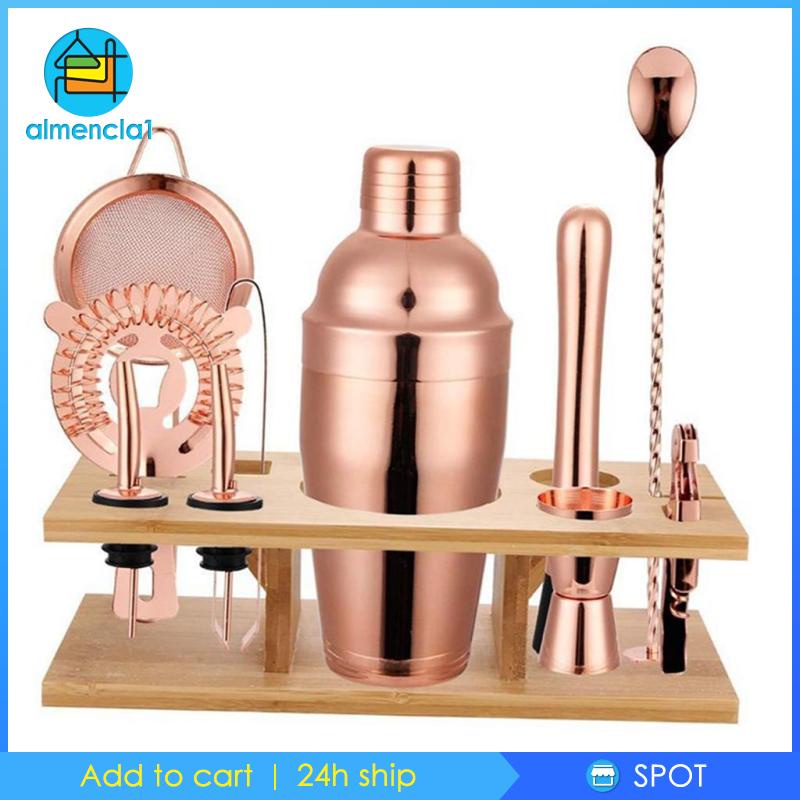 m2-alm1-handa-na-stock-11pcs-rose-gold-cocktail-shaker-set-bartending-martini-making-accessories