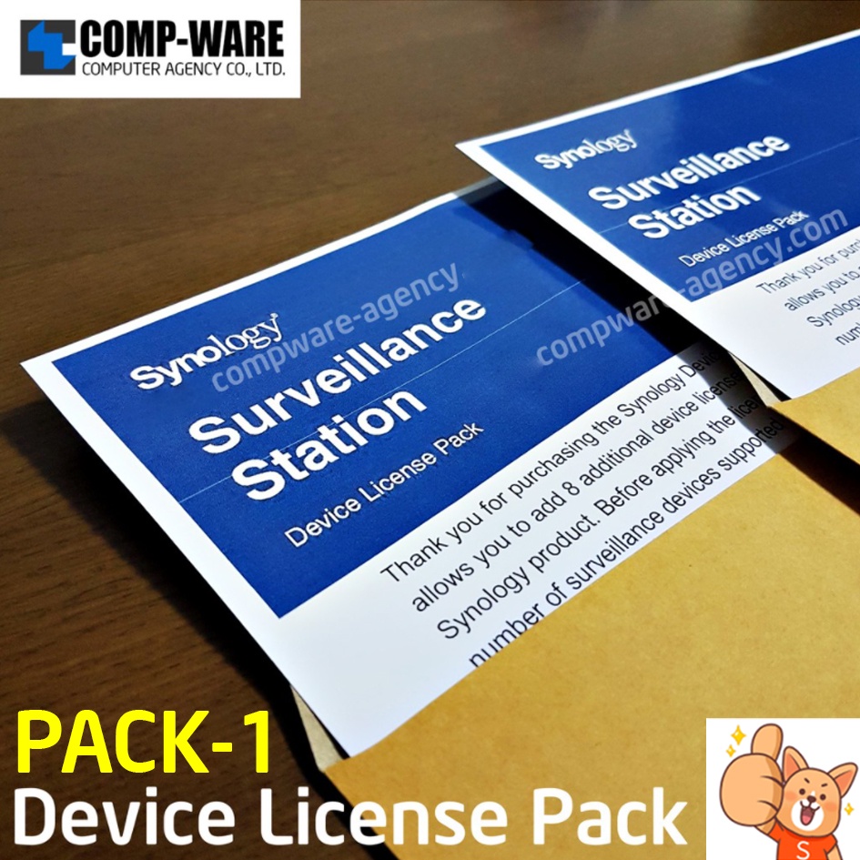 Buy the Synology Surveillance Device License Pack, 4 License, Surveillance  ( DEVICE LICENSE (X 4) ) online 