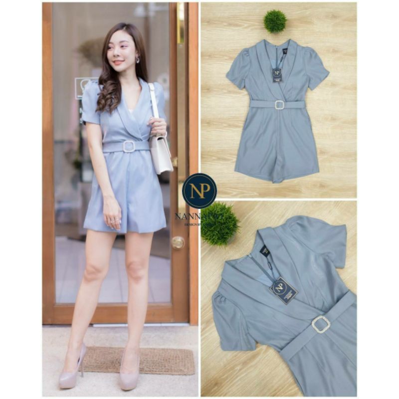 presented-by-nannapat-playsuit-มีซับในอย่างดี-ซิปหลัง-มีกระเป๋าข้าง-มาพร้อมเข็มขัด