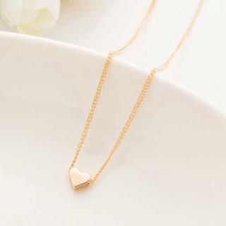 New Hot Trendy Tiny Heart Short Pendant Necklace Women Gold Silver Chain Lover Necklace Lady Girl Gifts Bijoux Fashion Jewelry