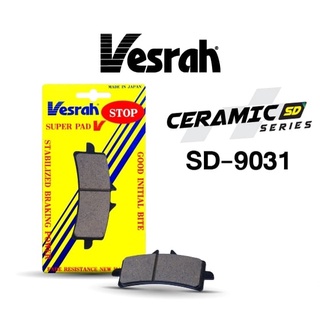 ผ้าเบรค หน้า สำหรับปั้ม M4 M50 GP4 Cafe Stylema Ducati หลายรุ่น ZX10 H2 Vesrah รหัส SD-9031 เกรด Ceramic Carbon