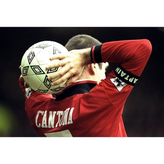 โปสเตอร์ เอริก ก็องโตนา Eric Cantona Manchester United แมนเชสเตอร์ยูไนเต็ด Manu MUFC แมนยู Red Devils Poster ฟุตบอล