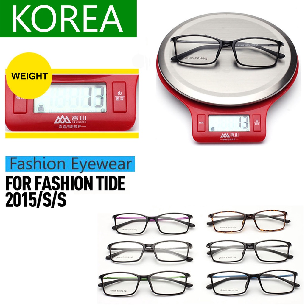 japan-ญี่ปุ่น-แว่นตา-แฟชั่น-รุ่น-1805-c-2-สีดำด้าน-วัสดุ-พีซี-เกรด-เอ-pc-a-กรอบเต็ม-ขาข้อต่อ-กรอบแว่นตา-glasses-frame
