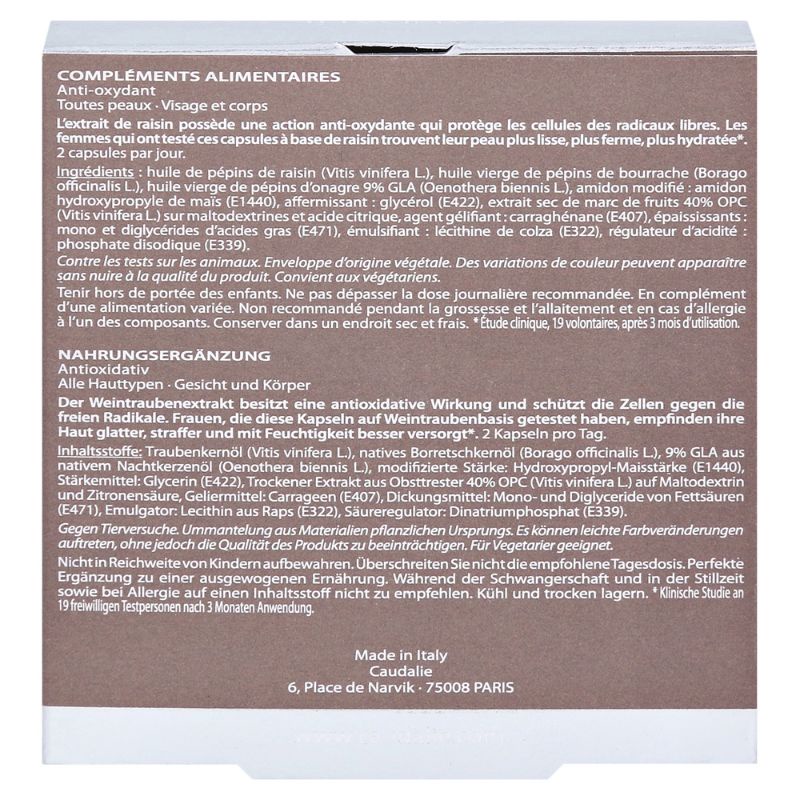 ภาพสินค้าCAUDALIE VINEXPERT ANTI-AGEING SUPPLEMENTS โกดาลีย์ บรรจุ 30 ซอฟเจล จากร้าน melody69 บน Shopee ภาพที่ 4