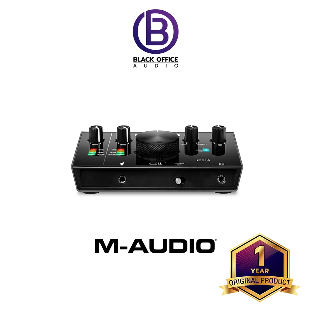 m-audio-air-192-4-ออดิโออินเตอร์เฟส-บันทึกเสียง-ทำเพลง-usb-audio-interface-blackofficeaudio