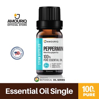 นํ้ามันหอมระเหยเปปเปอร์มินท์ เปปเปอร์มินต์กลั่นไอน้ำ เข้มข้นบริสุทธิ์ 100% USA Peppermint Essential Oil Steam-Distilled