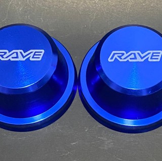 ฝาครอบดุมล้อ อลูมิเนียม RAVE ชุด 2 ชิ้น สำหรับ Vigo,Revo,Triton ตัวเตี้ย ล้อหน้า