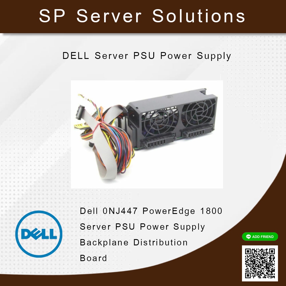 Dell 0NJ447 PowerEdge 1800 Server PSU Power Supply Backplane
