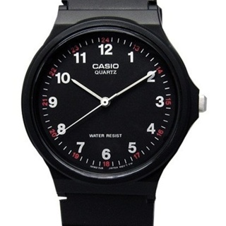 Casio นาฬิกาผู้ชาย สีดำ สายเรซิ่น รุ่น MQ-24-1B