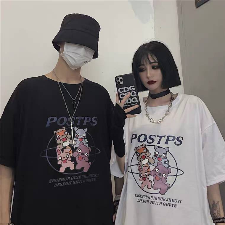 ff-shop-พร้อมส่ง-เสื้อยืด-oversize-ลายการ์ตูน-สไตล์เกาหลี-bb01