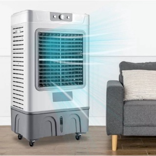 Meier พัดลมไอเย็น ขนาด60ลิตร พร้อมเจลเย็น2ขวด พัดลมไอเย็น4ล้อ รับประกัน1ปี Air cooler