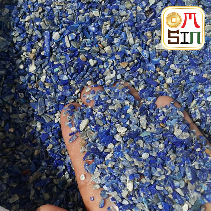 omsin-100-กรัม-เศษหิน-แร่-ลาพิส-ลาซูลี-lapis-lazuli-แร่มีค่า-ธรรมชาติแท้-100