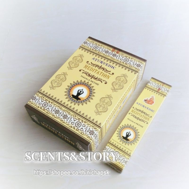 Nitiraj Platinum Sandelhout Masala Wierook Sticks - 25g - Sereniteit - Ontspanning - Rustgevend - Meditatie - Mindfulness - Yoga - Feng Shui