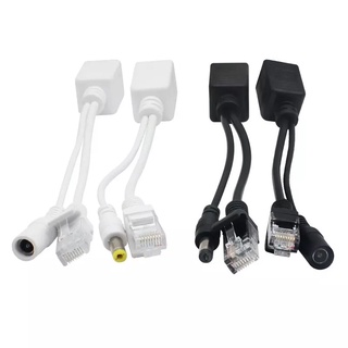 สายเคเบิลPOE Power Over Ethernet Adapter POE Splitter RJ45 Injector Power Supplyโมดูล12-48VสำหรับIP Camea