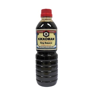 คิคโคแมน ซอสถั่วเหลือง 600มล. Kikkoman Soy Sauce 600 ml. โชยุ ญี่ปุ่น ซอสญี่ปุ่น โชยุ