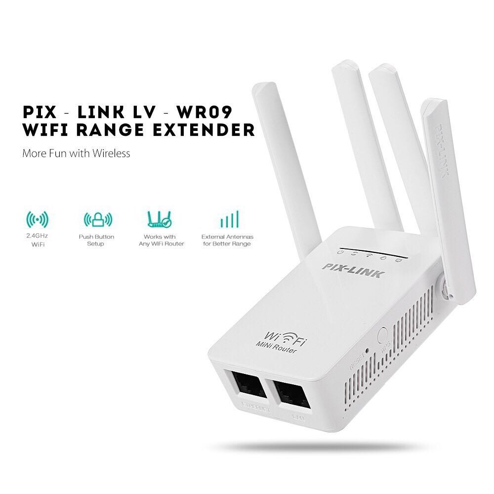 ภาพสินค้าWifi Repeater PIXLINK LV-WR09 300M Bps Wireless WiFi Router ตัวกระจายสัญญาณไวไฟ จากร้าน neugadget บน Shopee ภาพที่ 4