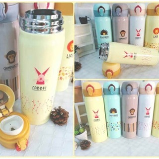 กระบอกน้ำเก็บร้อนหรือเย็น ลายสัตว์  ความจุ 500ml ราคาใบละ 270 บาท