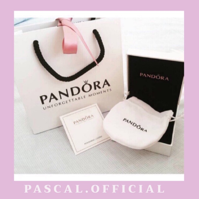 ภาพหน้าปกสินค้าชุดอุปกรณ์pandora กล่องกำไล ถุงกระดาษ ถุงผ้า ผ้าขัด จากร้าน pascal.official บน Shopee