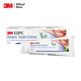 3M Clinpro™ Tooth Creme 3เอ็ม ยาสีฟันคลินโปรทูธครีม สูตรผสมฟลูออไรด์และไตรแคลเซียมฟอสเฟต