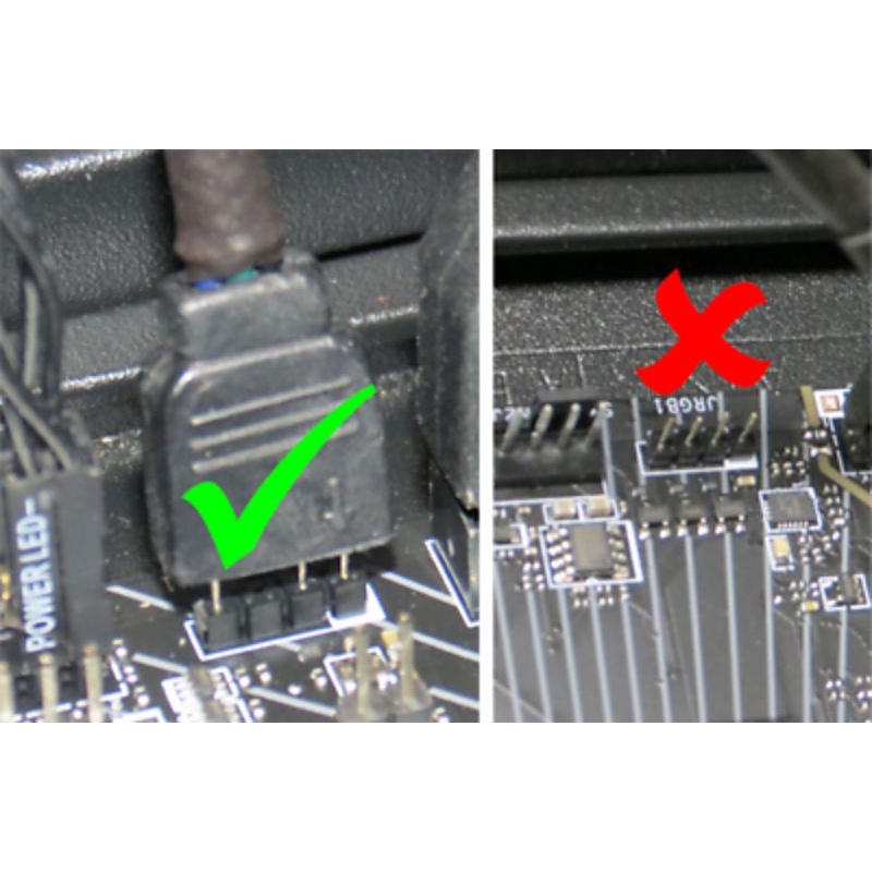 4p-1 ARGB สาย 3 ขา 5V เมนบอร์ด Header ถึง Corsair RGB พัดลม HD LL ML QL ...